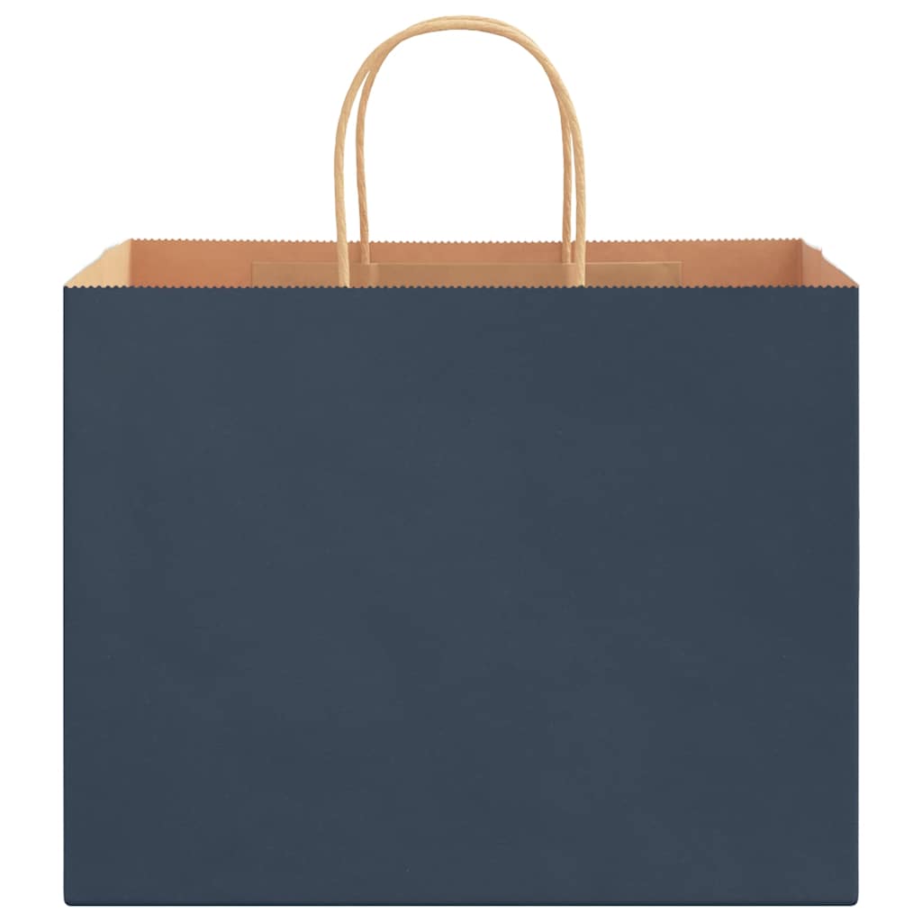 vidaXL Χάρτινες σακούλες 250 τεμάχια με χερούλια Μπλε 32x22x24 εκ.