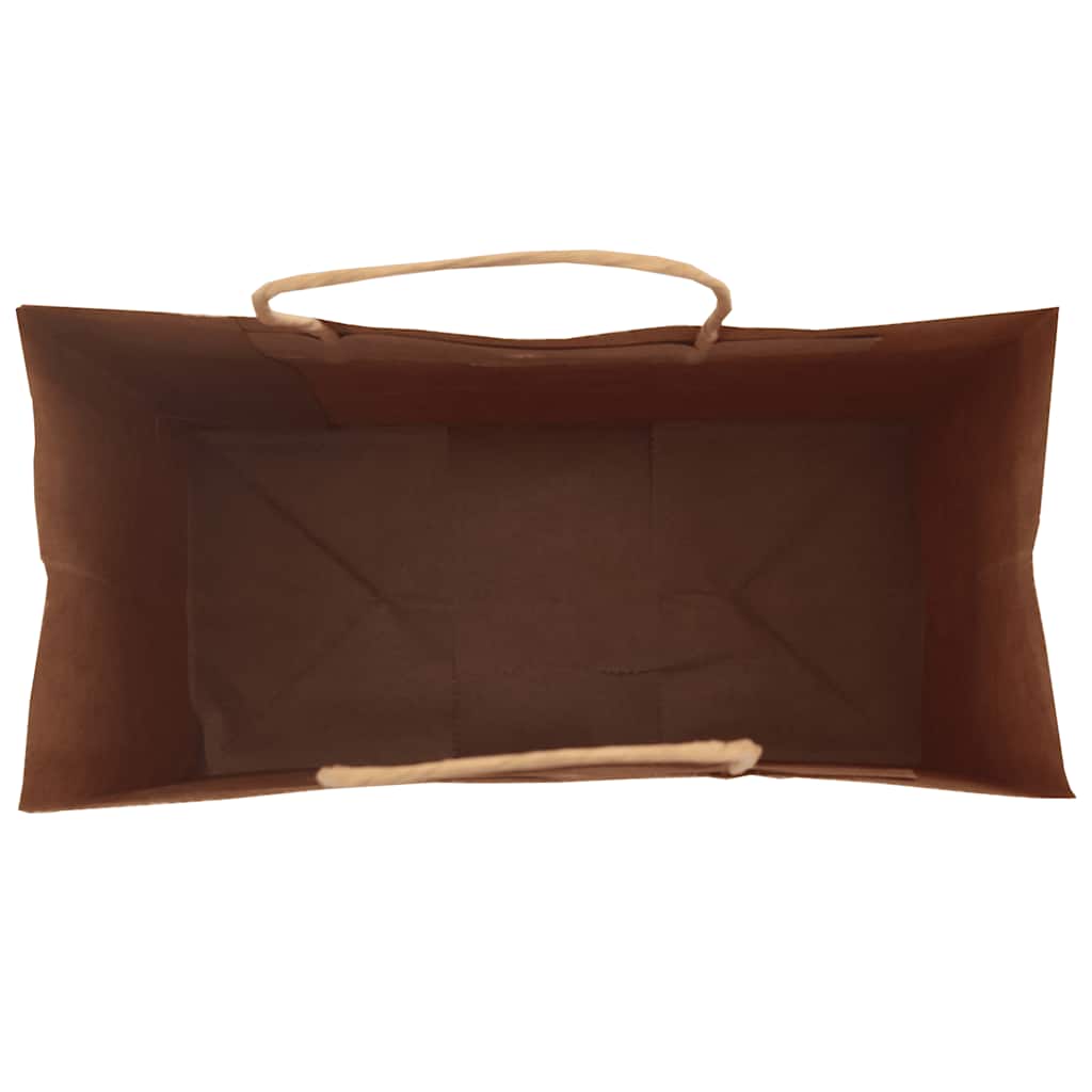 vidaXL Χάρτινες σακούλες 250 τεμάχια με χερούλια Πράσινο 21x11x28 εκ.