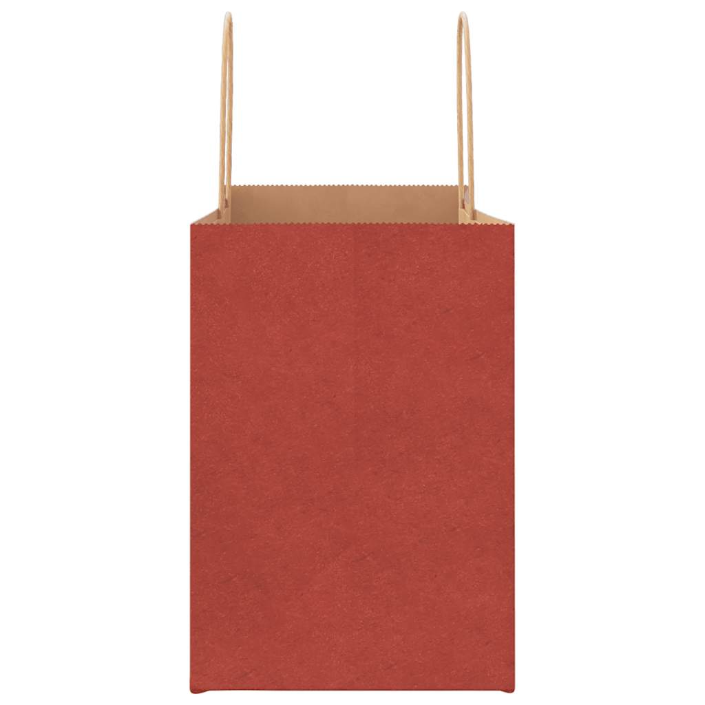 vidaXL Χάρτινες σακούλες 250 τεμάχια με χερούλια Κόκκινο 32x17x25 εκ.
