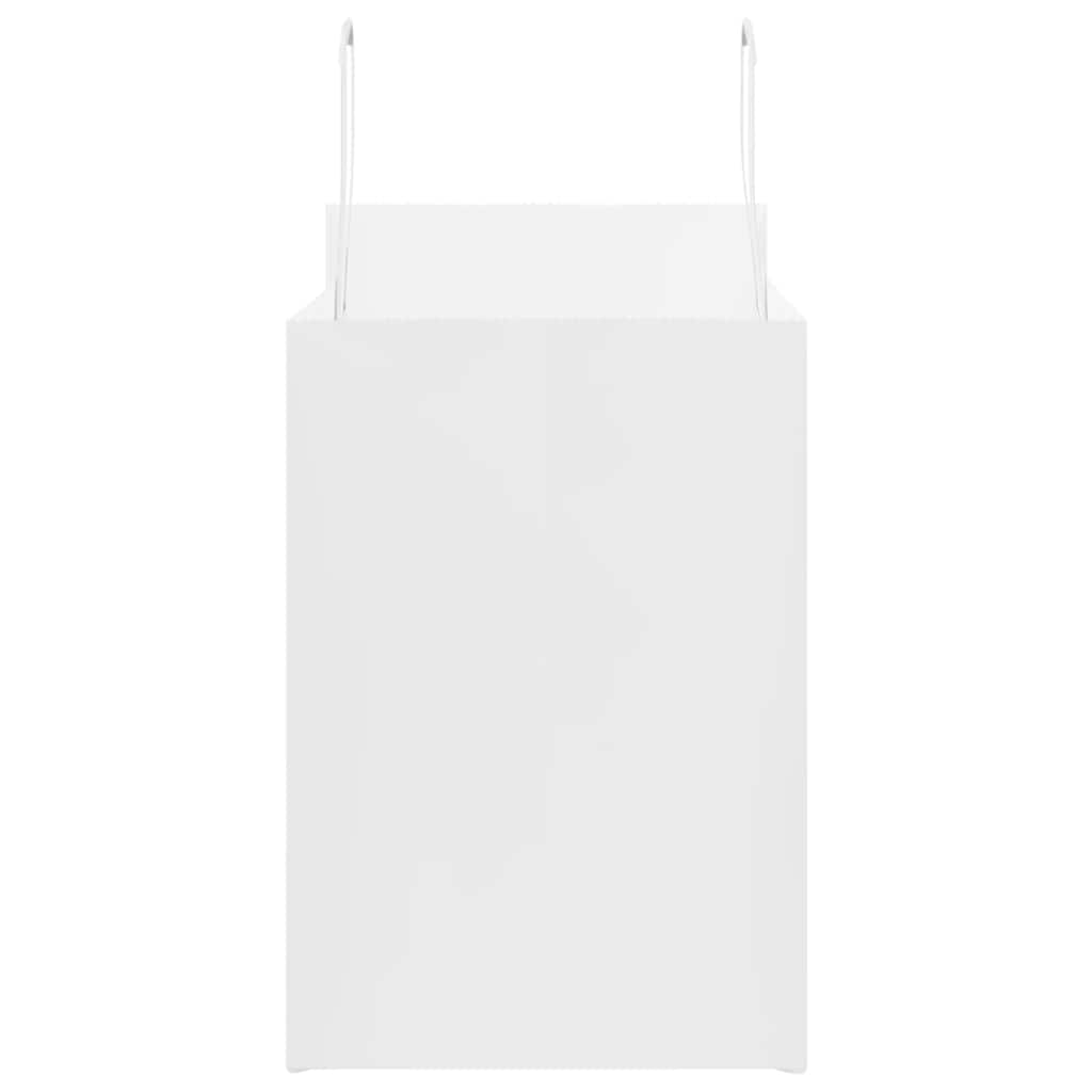 vidaXL Χάρτινες σακούλες 250 τεμάχια με χερούλια Λευκό 32x17x25 εκ.