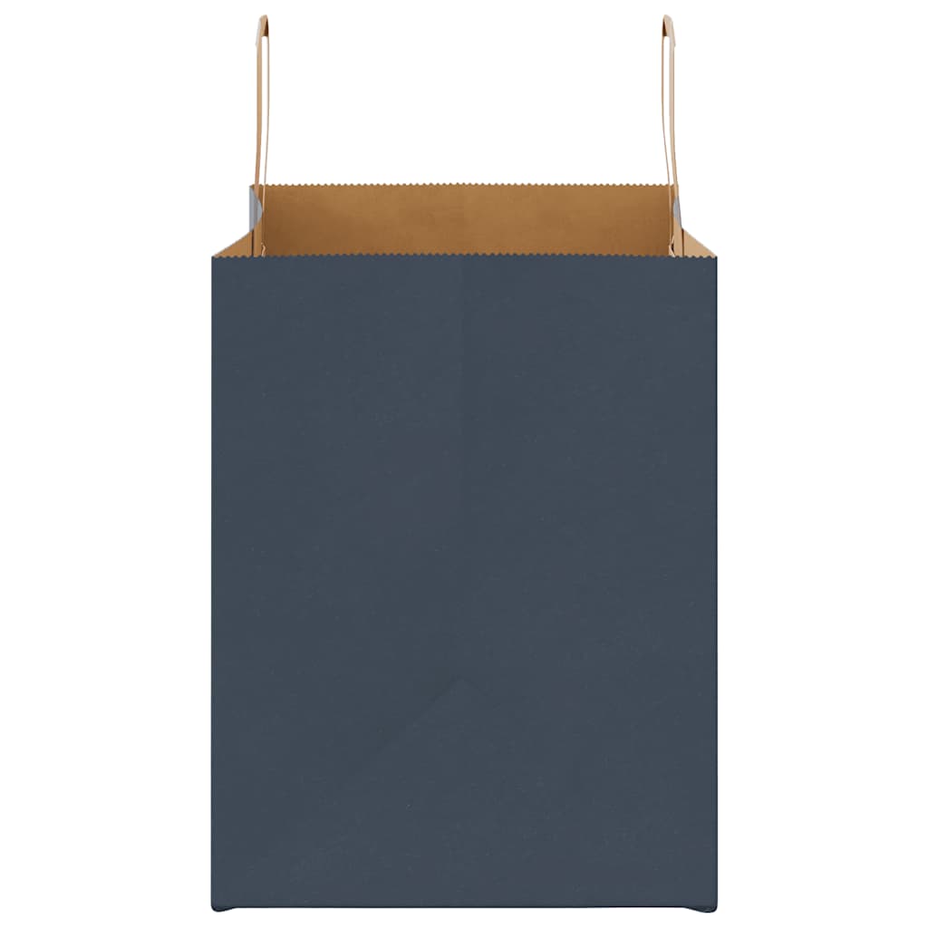 vidaXL Χάρτινες σακούλες 50 τεμάχια με χερούλια Μπλε 32x22x28 εκ.