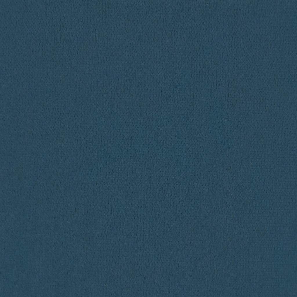 vidaXL Box Spring κρεβάτι με στρώμα σκούρο μπλε 80x210 εκ. Βελούδινο