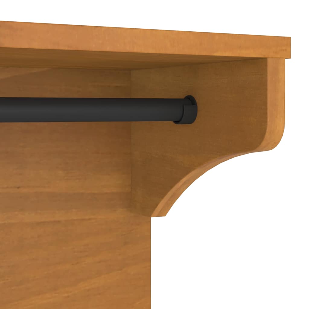 vidaXL Επίτοιχη κρεμάστρα παλτών SANDNES 43x30x42 εκ. Πεύκο μασίφ ξύλο