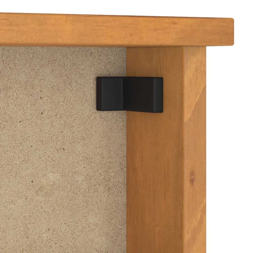 vidaXL Επίτοιχη κρεμάστρα παλτών SANDNES 87x12x35 εκ. Πεύκο μασίφ ξύλο