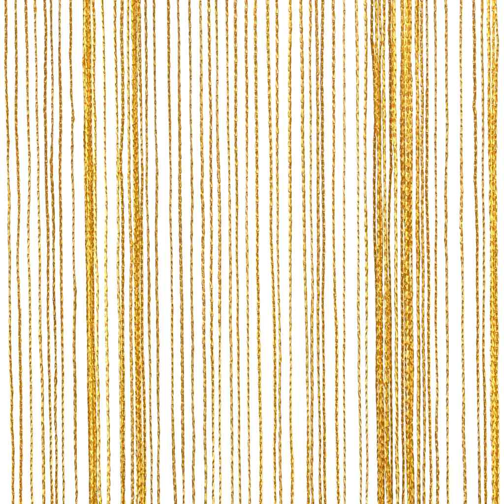 vidaXL Κουρτίνες String 2 τεμάχια Χρυσό 140x250 cm