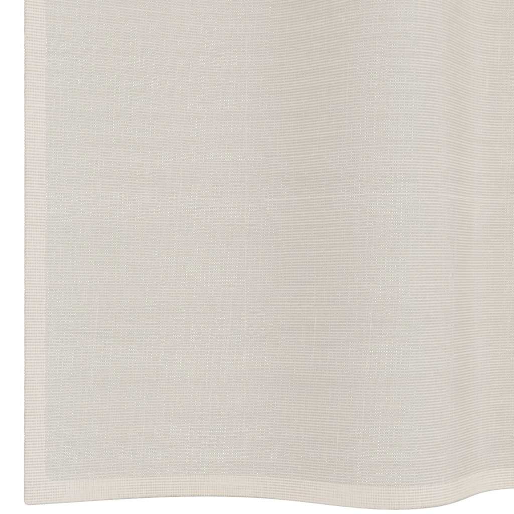 vidaXL Κουρτίνες Voile με ροδέλες 2 τεμάχια Κρεμ 140x175 εκ.