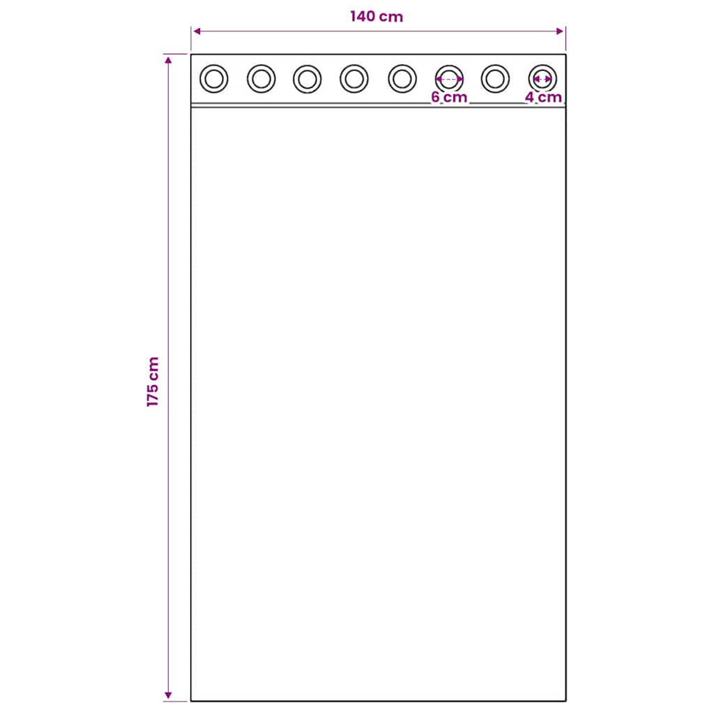 vidaXL Κουρτίνες Voile με ροδέλες 2 τεμάχια Κρεμ 140x175 εκ.