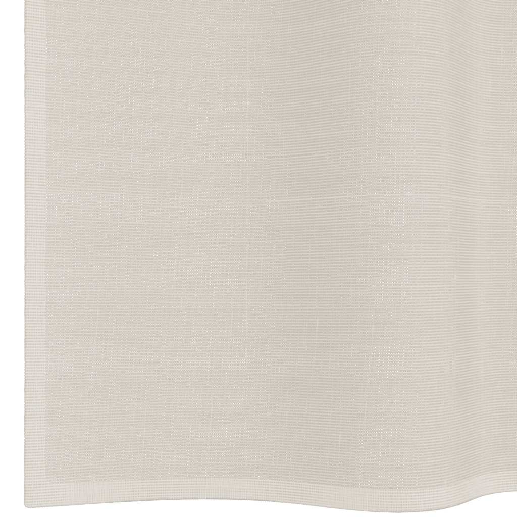 vidaXL Κουρτίνες Voile με ροδέλες 2 τεμάχια Κρεμ 140x260 εκ.
