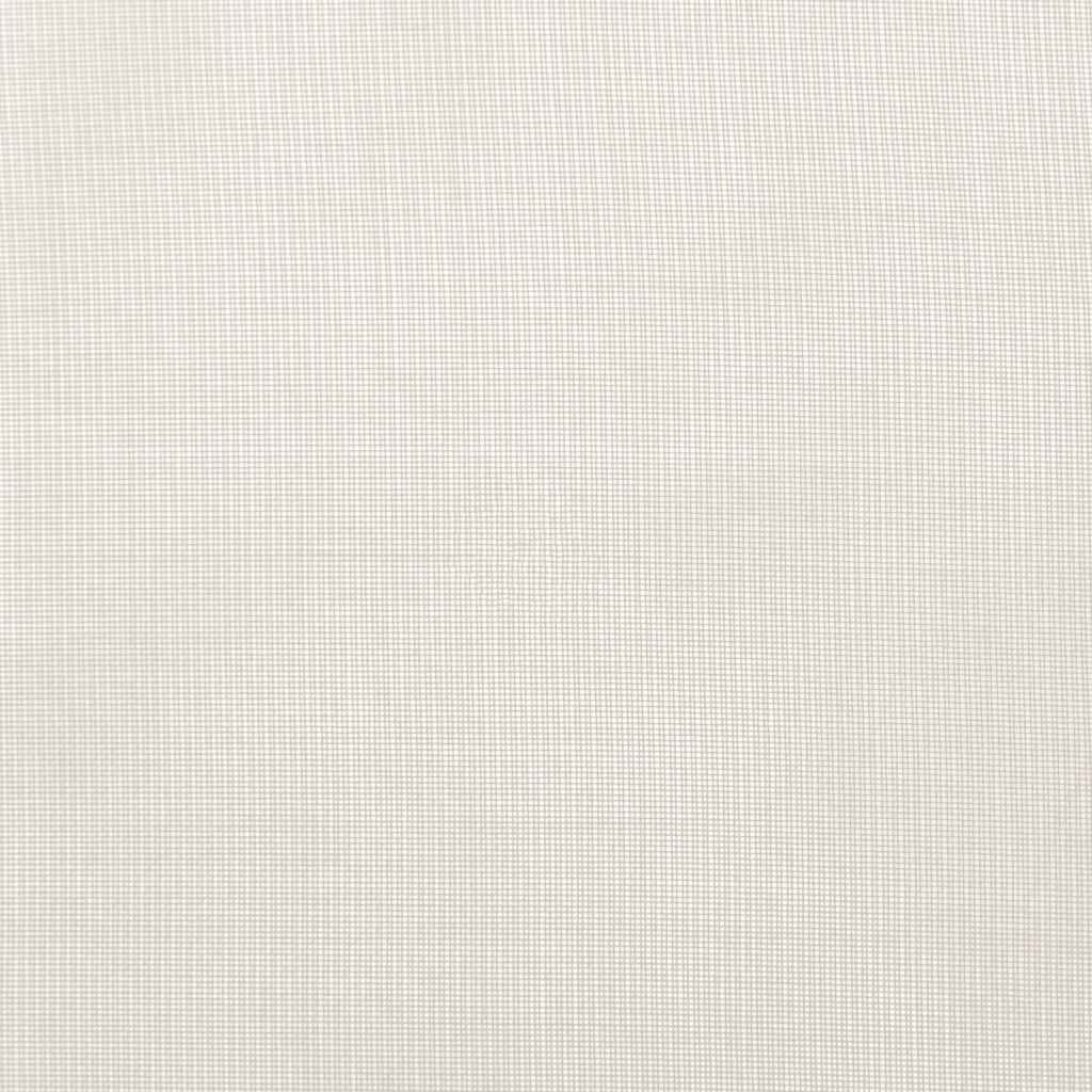 vidaXL Κουρτίνες Voile με ροδέλες 2 τεμάχια Κρεμ 140x300 εκ.