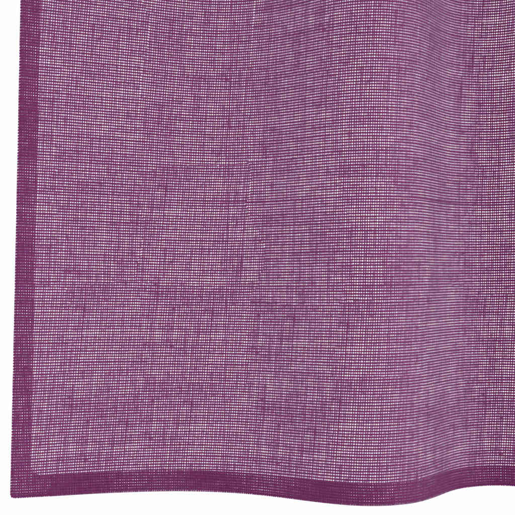 vidaXL Κουρτίνες Voile με ροδέλες 2 τεμάχια Μοβ 140x225 εκ.