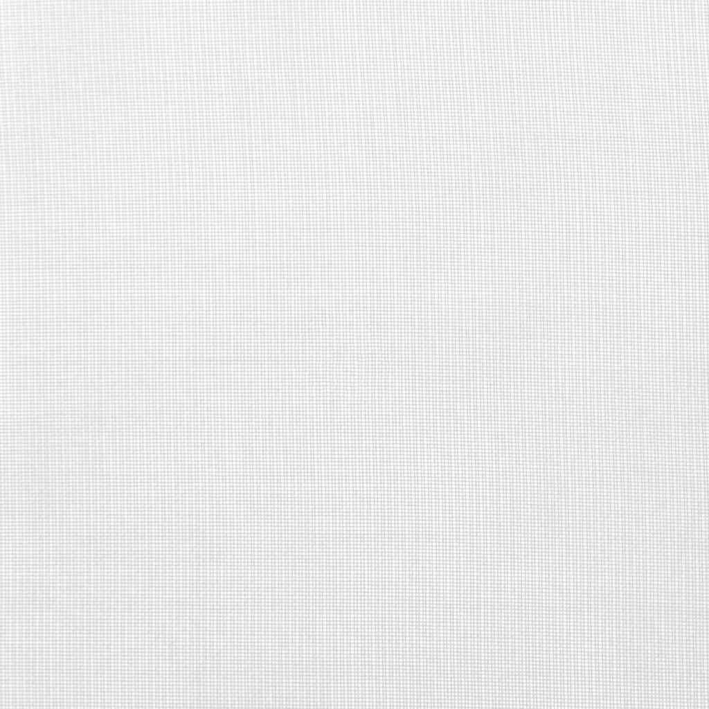vidaXL Voile κουρτίνες με ροδέλες 2 τεμάχια Λευκό