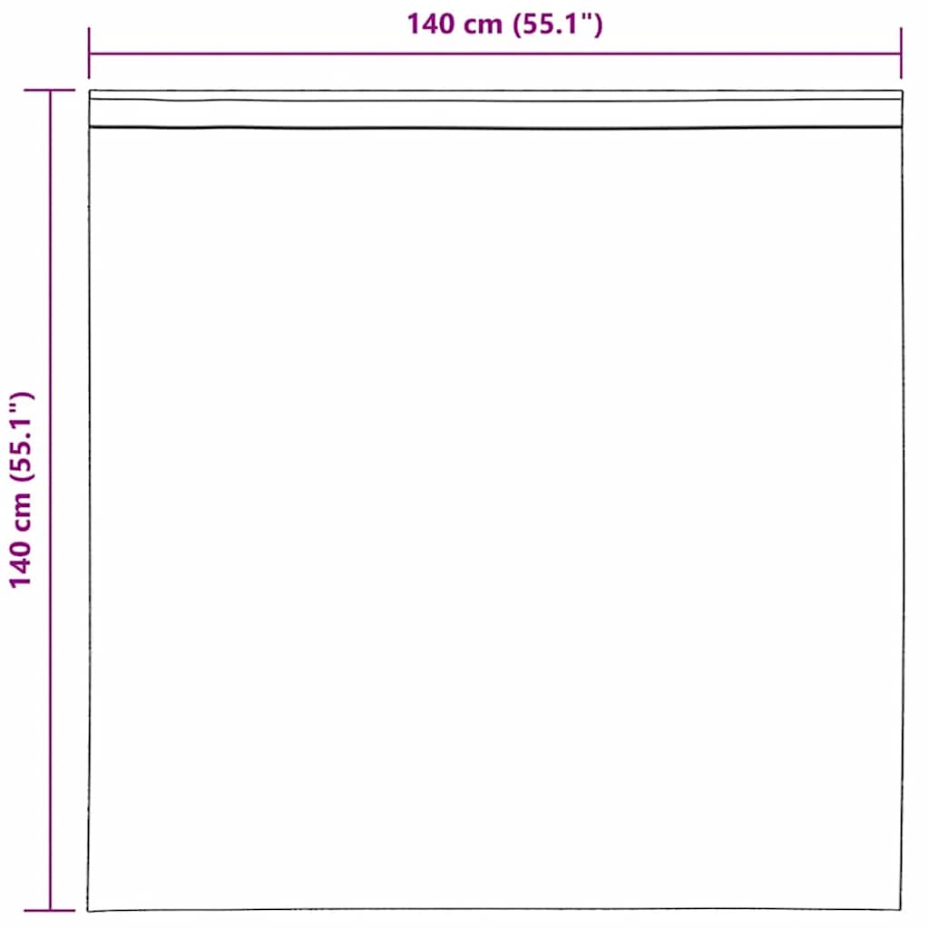 vidaXL Κουρτίνες Voile με Θηλιές 2 τεμ. Ανοιχτό Ροζ 140x140 εκ.