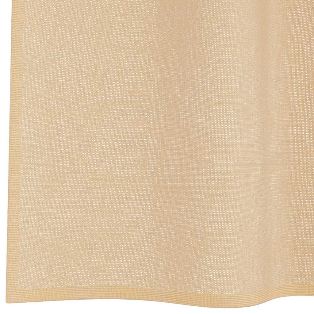vidaXL Κουρτίνες Voile με βρόχους 2 τεμάχια Άμμος 140x175 cm
