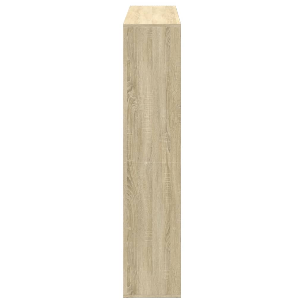 vidaXL Βιβλιοθήκη Sonoma Δρυς 137,5x29x137,5εκ. Επεξεργασμένο Ξύλο