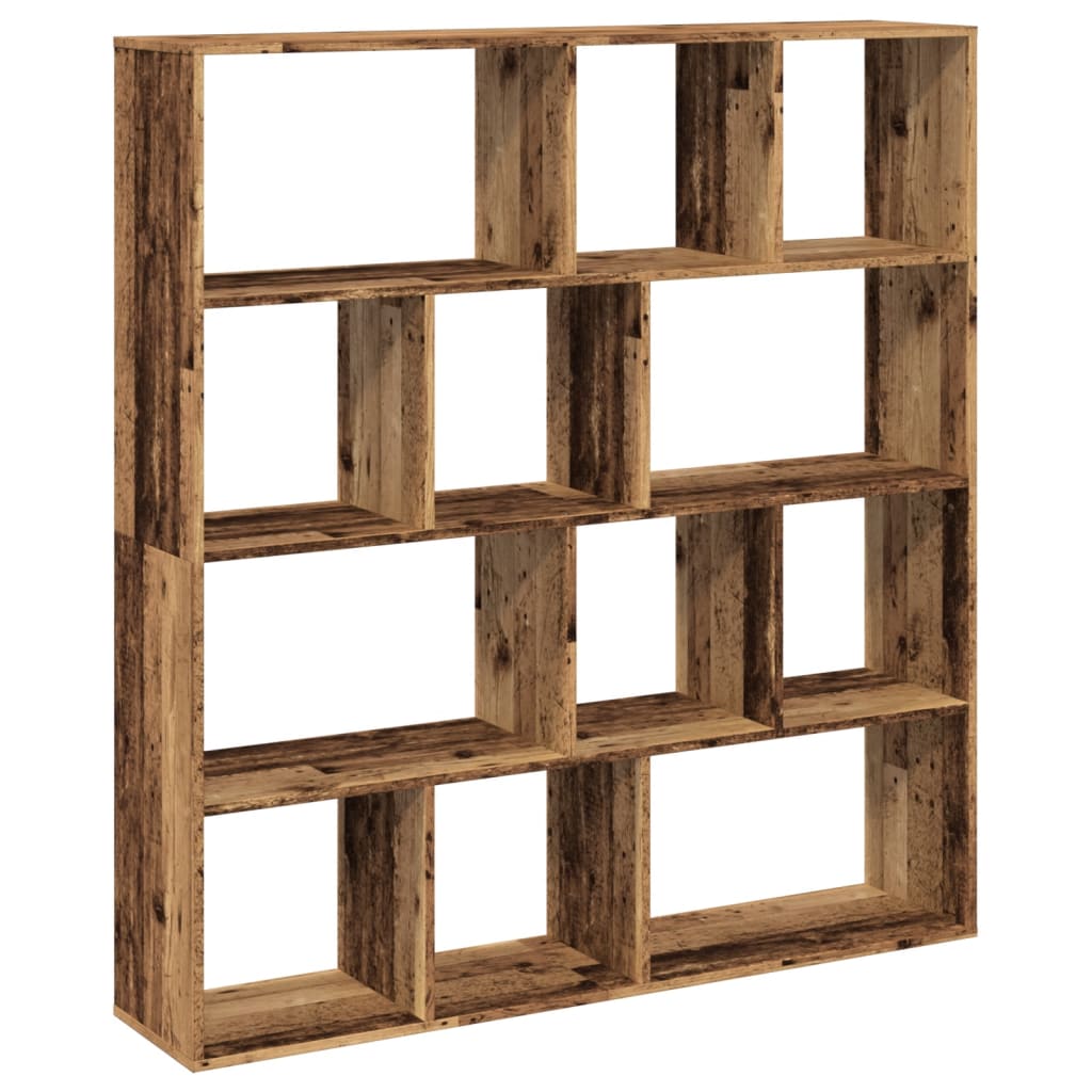 vidaXL Βιβλιοθήκη Όψη Παλαιού Ξύλου 132x29x141,5εκ. Επεξεργασμένο Ξύλο