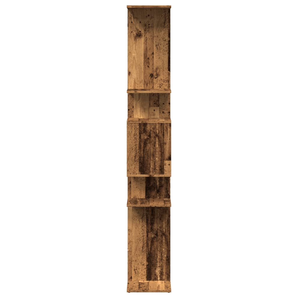 vidaXL Βιβλιοθήκη Όψη Παλαιού Ξύλου 92x29x188 εκ. από Επεξ. Ξύλο