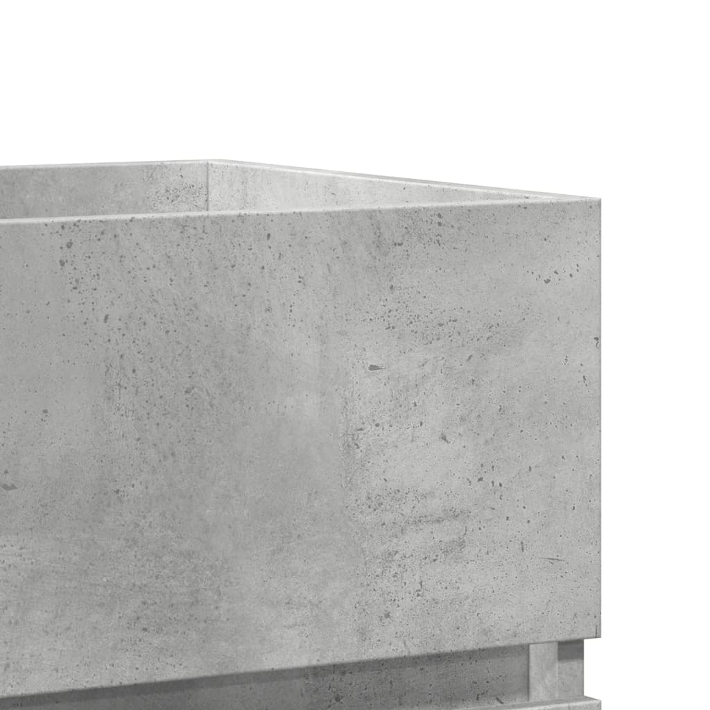 vidaXL Ντουλάπι Νιπτήρα Γκρι Σκυροδ. 41x38,5x45 εκ. Επεξεργασμένο Ξύλο