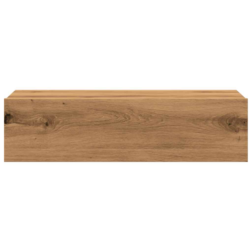 ντουλάπι τηλεόρασης vidaXL με φώτα LED Artisan Oak 60x35x15,5 cm