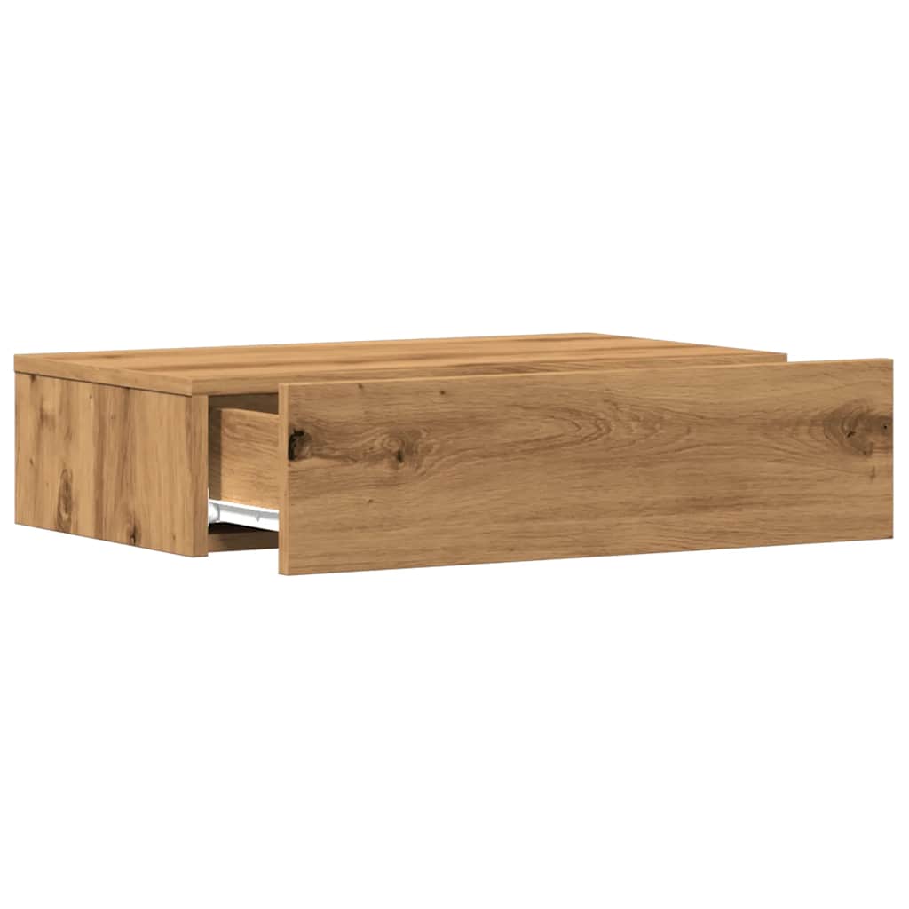 ντουλάπι τηλεόρασης vidaXL με φώτα LED Artisan Oak 60x35x15,5 cm