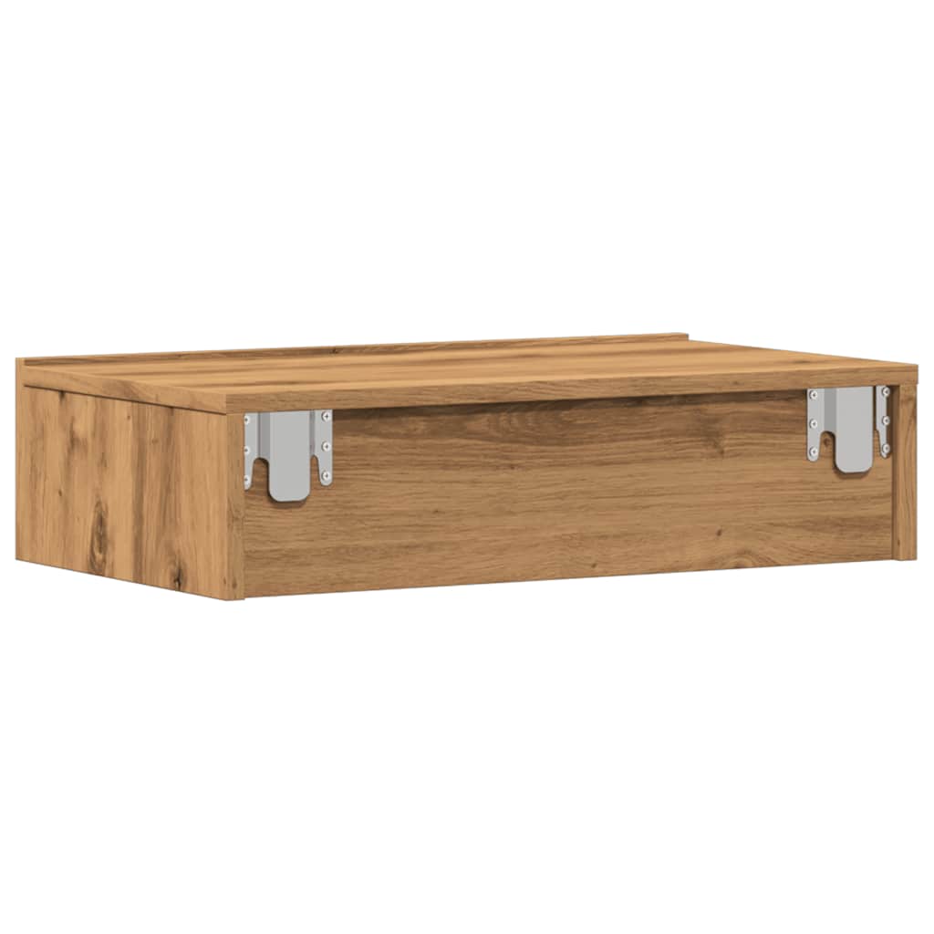 ντουλάπι τηλεόρασης vidaXL με φώτα LED Artisan Oak 60x35x15,5 cm