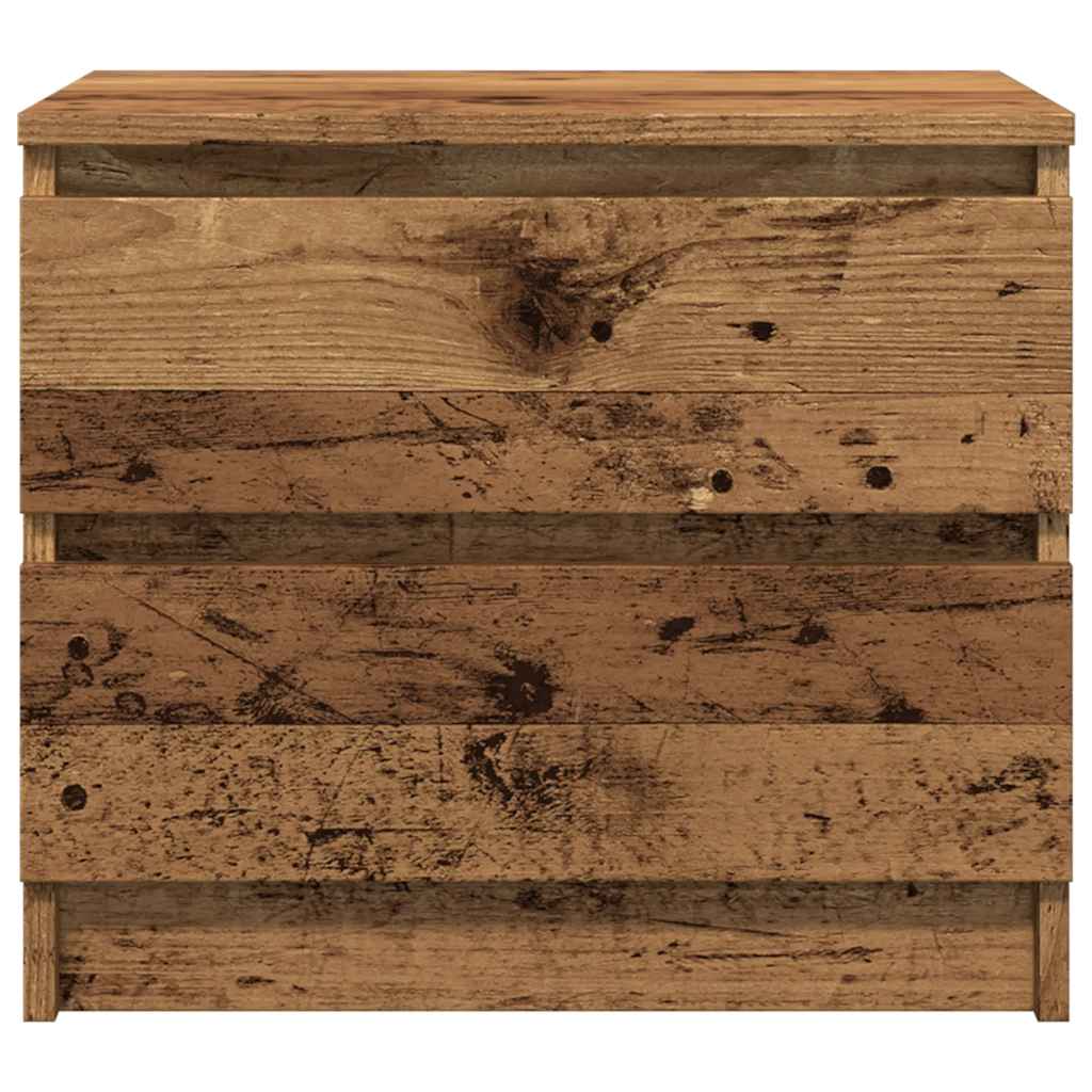 vidaXL Κομοδίνο Όψη Παλαιού Ξύλου 50x40x43.5 εκ. από Επεξ. Ξύλο