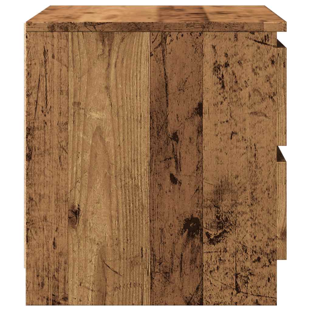 vidaXL Κομοδίνο Όψη Παλαιού Ξύλου 50x40x43.5 εκ. από Επεξ. Ξύλο
