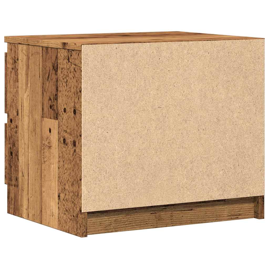 vidaXL Κομοδίνο Όψη Παλαιού Ξύλου 50x40x43.5 εκ. από Επεξ. Ξύλο