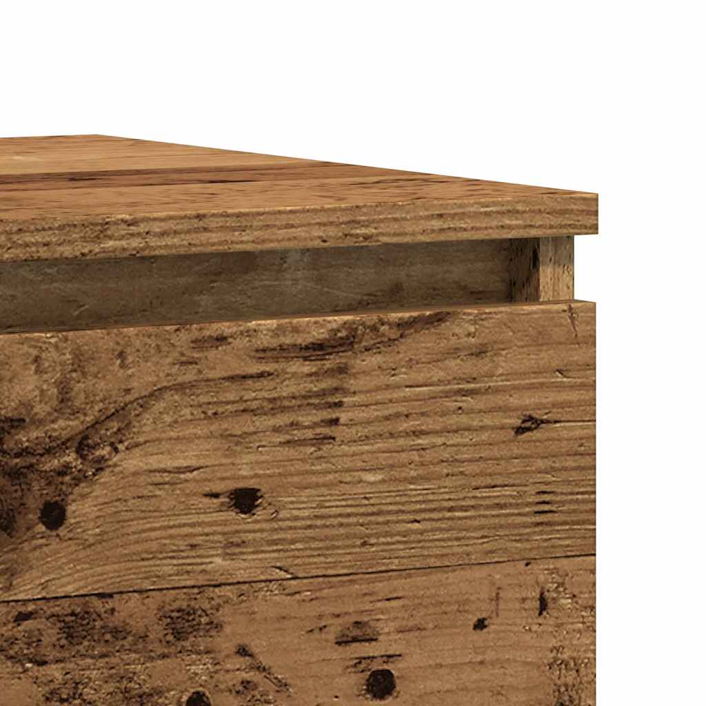 vidaXL Κομοδίνο Όψη Παλαιού Ξύλου 50x40x43.5 εκ. από Επεξ. Ξύλο