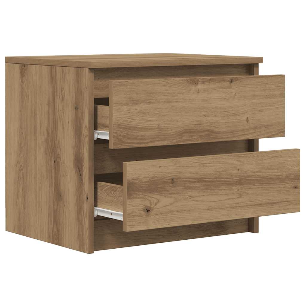 vidaXL Κομοδίνο Αρτισιανή Δρυς 50x40x43.5 εκ. από Επεξεργασμένο Ξύλο