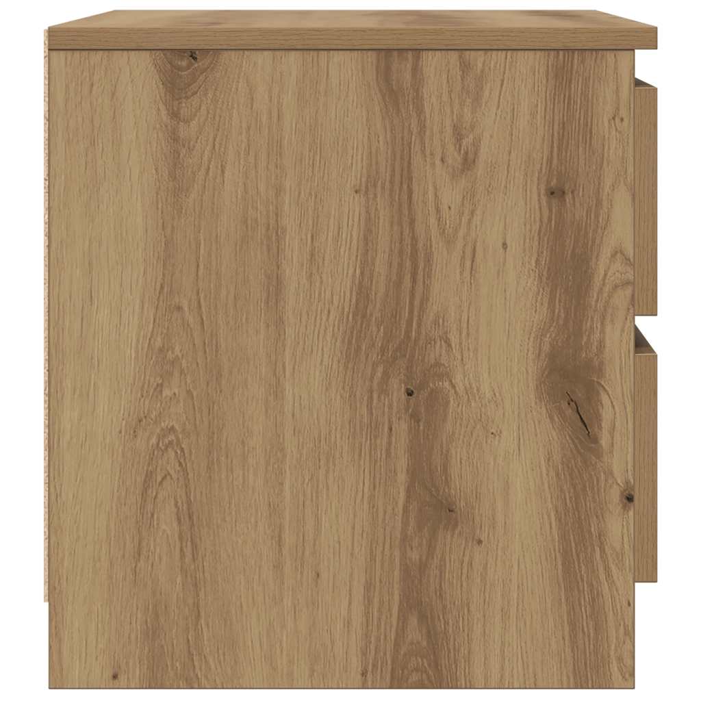 vidaXL Κομοδίνο Αρτισιανή Δρυς 50x40x43.5 εκ. από Επεξεργασμένο Ξύλο