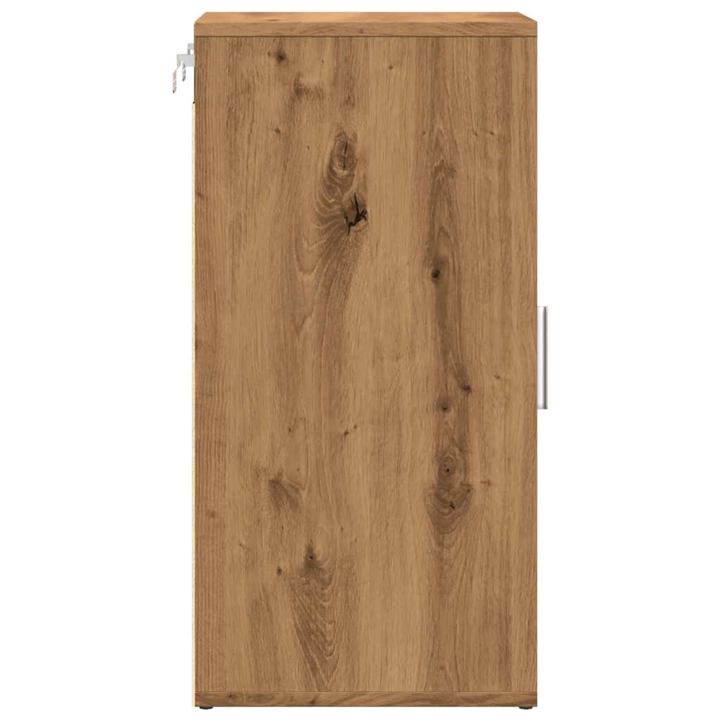 vidaXL Παπουτσοθήκη Τεχνίτης Δρυς 32x35x70 εκ. από Επεξεργασμένο Ξύλο