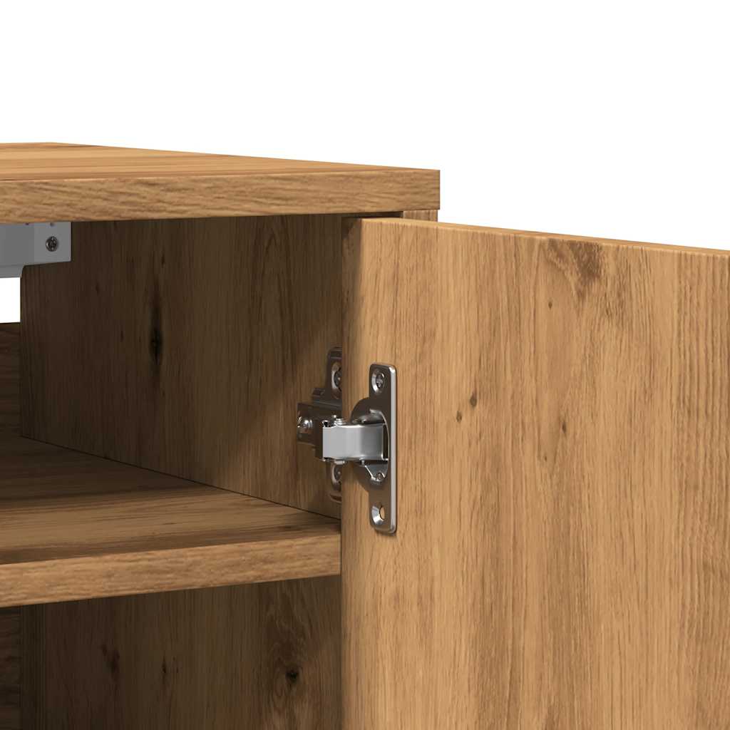 vidaXL Ντουλάπια παπουτσιών 2 τεμ Artisan Oak 32x35x70 cm