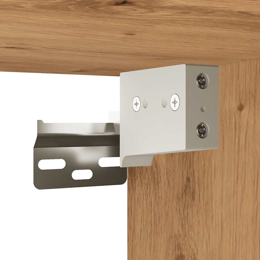 vidaXL Κομοδίνο Επιτοίχιο Αρτισιανή Δρυς 34x30x20 εκ