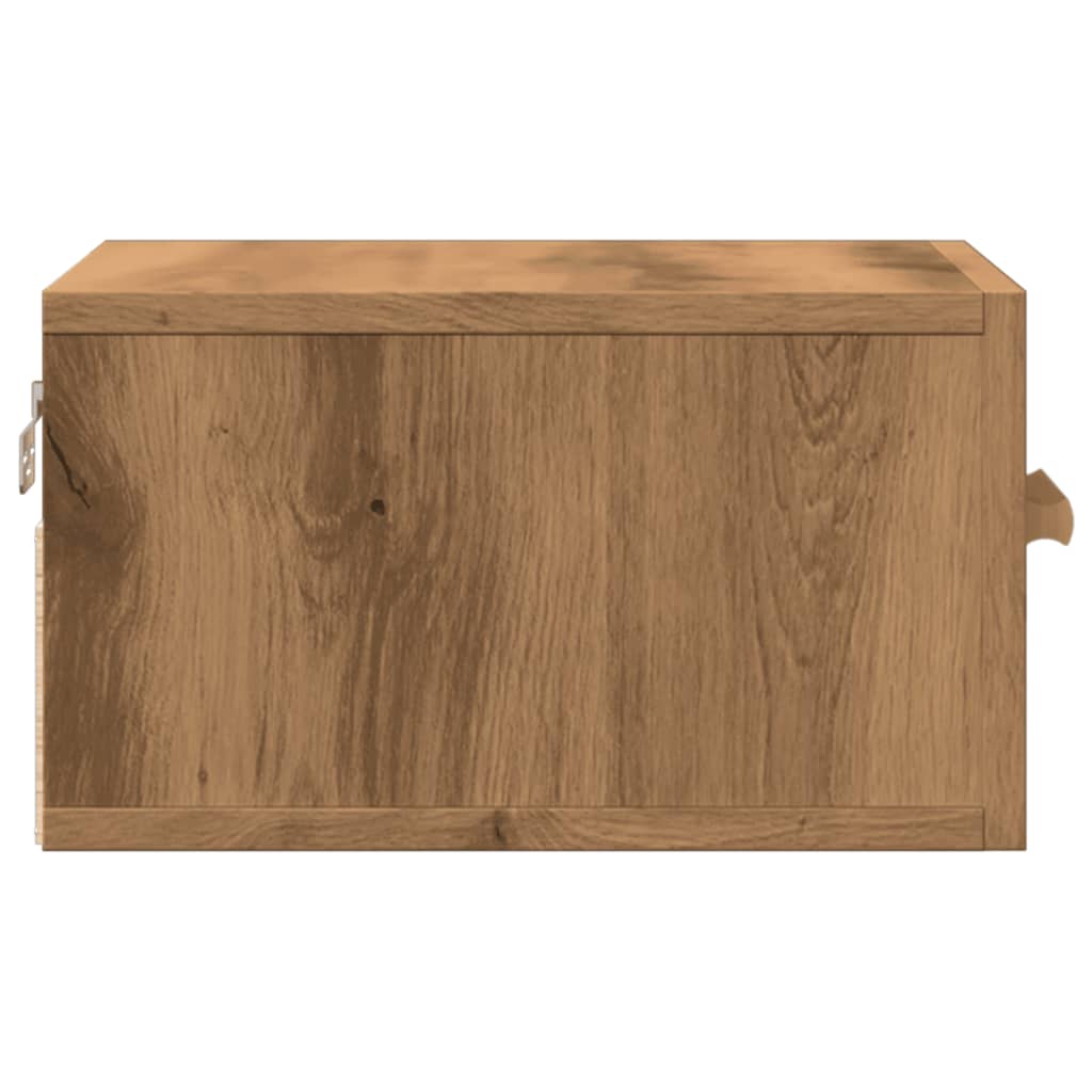 vidaXL Κομοδίνα Επιτοίχια 2 τεμ. Αρτισιανή Δρυς 35 x 35 x 20 εκ.