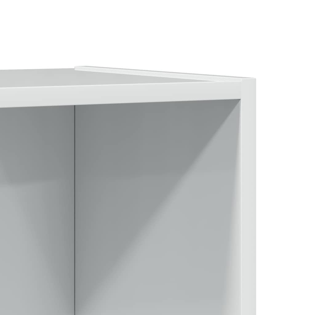 vidaXL Βιβλιοθήκη Γυαλιστερό Λευκό 40x24x176 εκ. Επεξεργασμένο Ξύλο