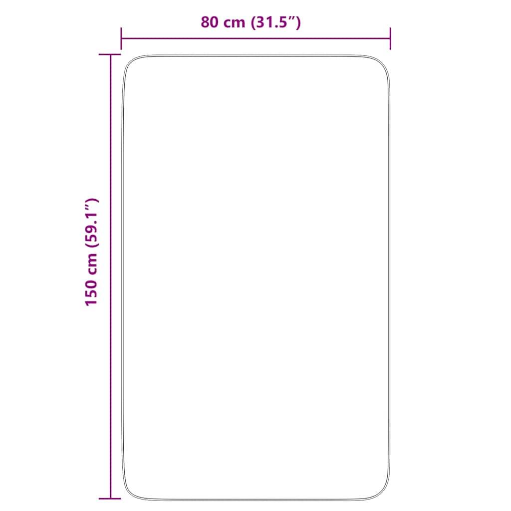 vidaXL Χαλί Shaggy με Ψηλό Πέλος NAVARRA Μπεζ 80x150 εκ. πολυεστέρας