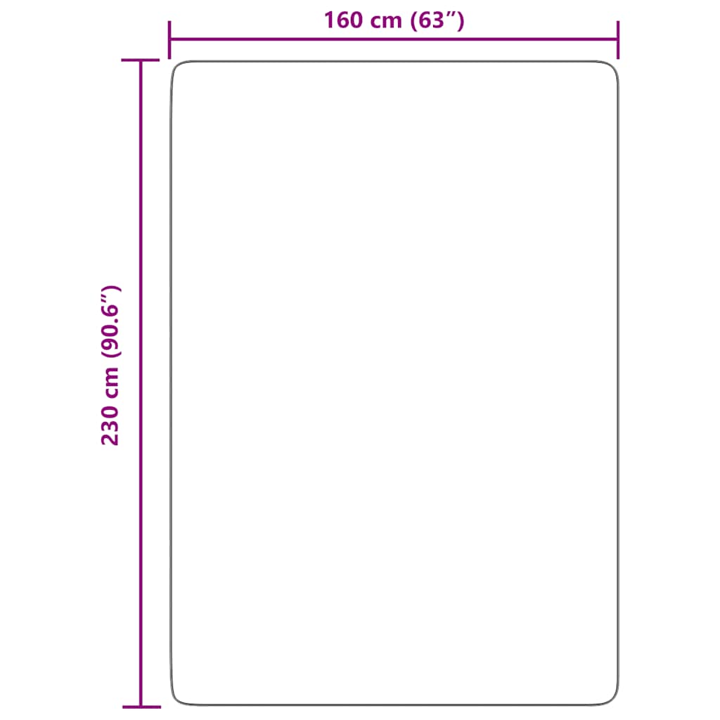 vidaXL Χαλί Shaggy με Ψηλό Πέλος NAVARRA Ναυτικό 160x230 εκ.