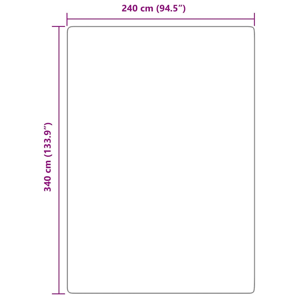 vidaXL Χαλί Shaggy με Ψηλό Πέλος NAVARRA Σκ. Ροζ 240x340 εκ.