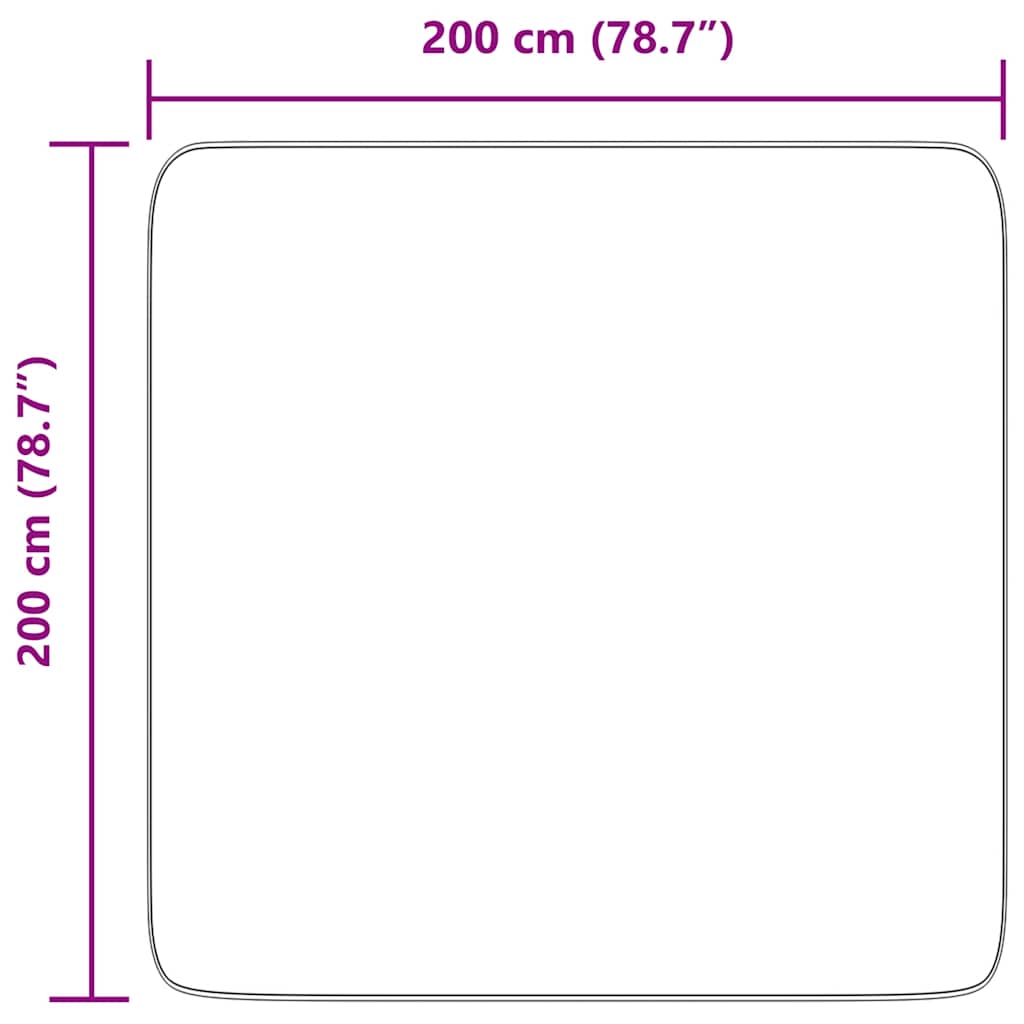 vidaXL Χαλί Shaggy με Ψηλό Πέλος NAVARRA Μπεζ 200x200 εκ. πολυεστέρας