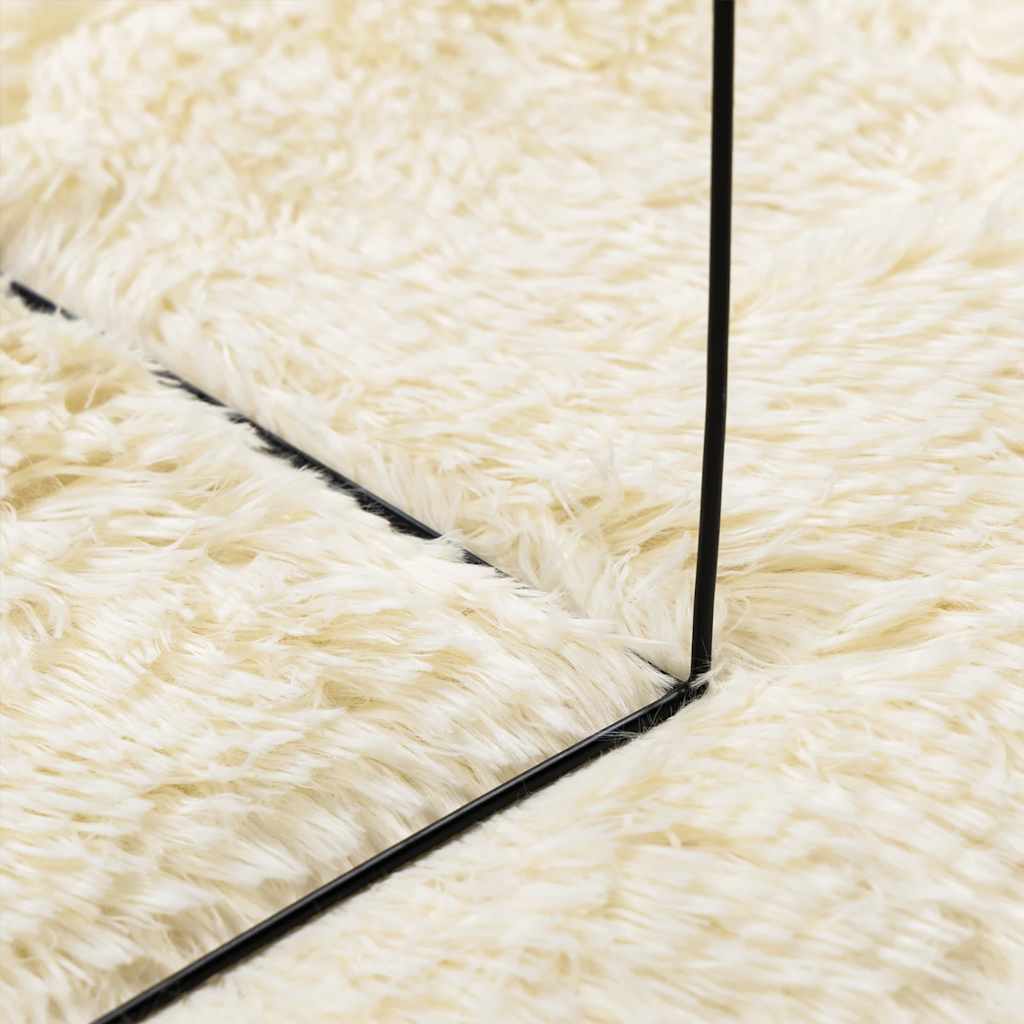 vidaXL Χαλί Shaggy με Ψηλό Πέλος NAVARRA Κρεμ 240x240 εκ. πολυεστέρας