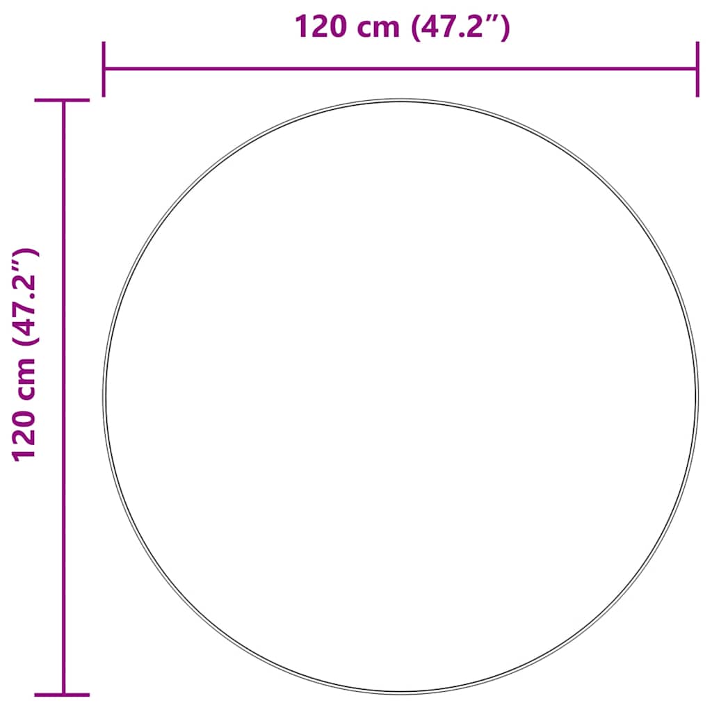 vidaXL Χαλί Shaggy με Ψηλό Πέλος NAVARRA Ναυτικό 120x120 εκ.
