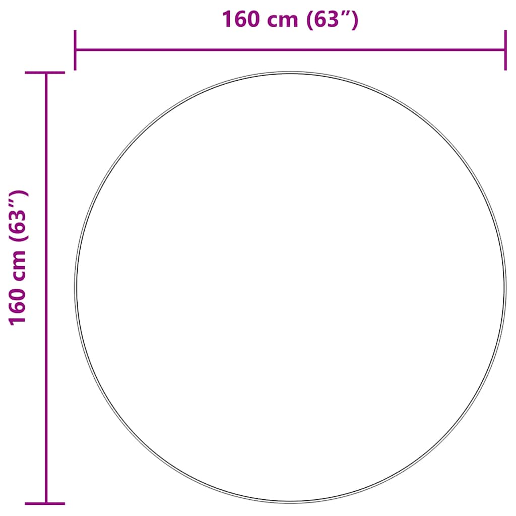 vidaXL Χαλί Shaggy με Ψηλό Πέλος NAVARRA Κρέμα 160x160 εκ. πολυεστέρας