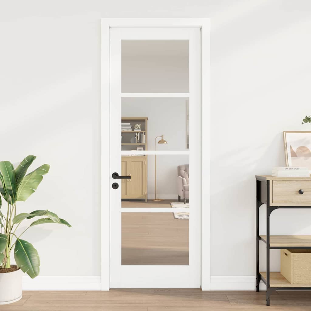 vidaXL Εσωτερική Πόρτα με Γυαλί "ORKDAL" Λευκή 73,5x211x4 εκ.