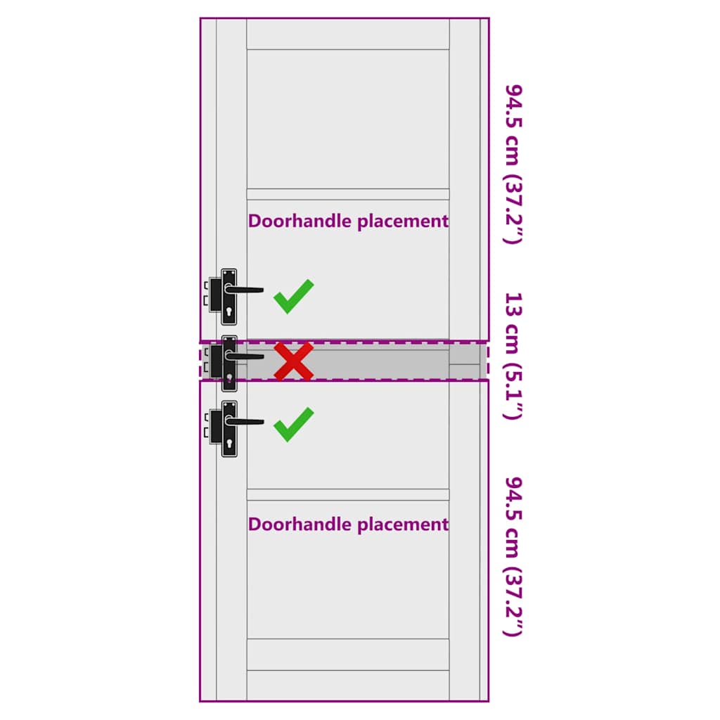 vidaXL Εσωτερική Πόρτα με Γυαλί "ORKDAL" 78x202x4 εκ. Στερεό Ξύλο Πεύκου