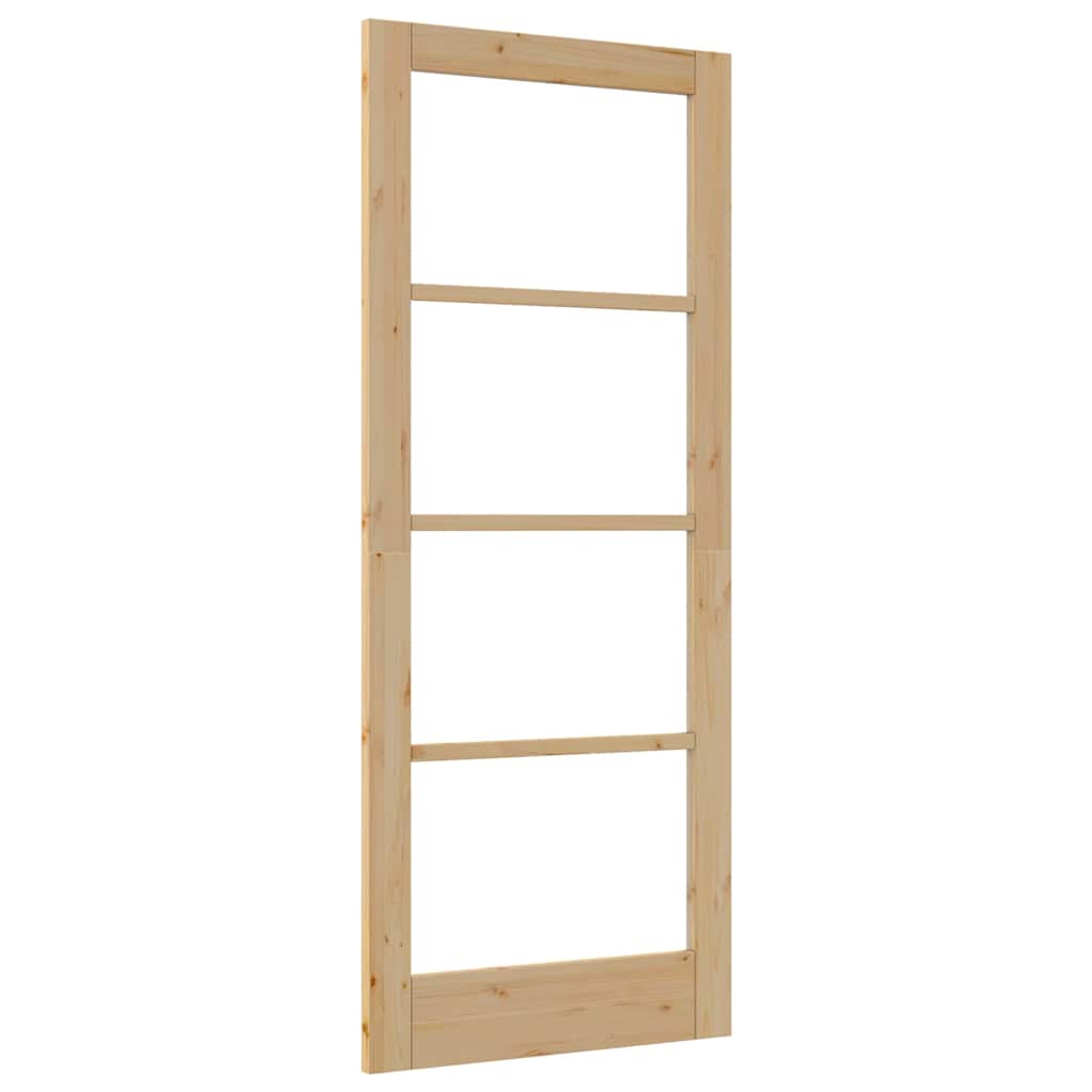 vidaXL Εσωτερική Πόρτα με Γυαλί "ORKDAL" 83x202x4 εκ. Μασίφ Ξύλο Πεύκου