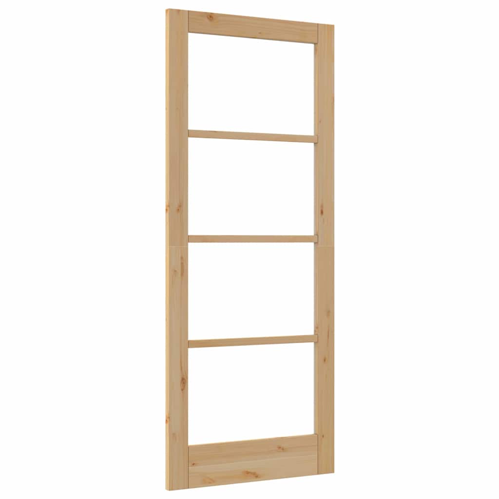 vidaXL Εσωτερική Πόρτα με Γυαλί "ORKDAL" 83x202x4 εκ. Μασίφ Ξύλο Πεύκου