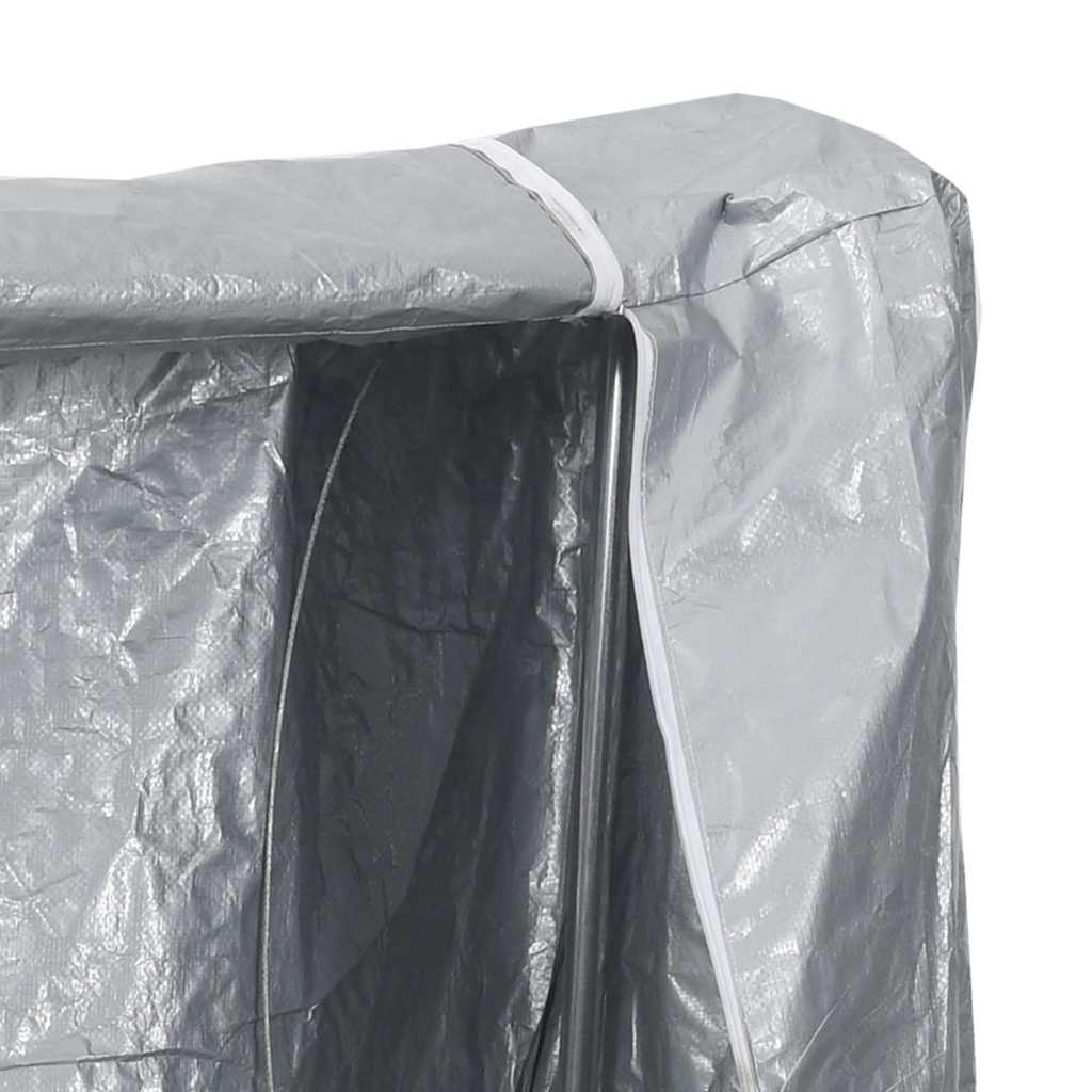 vidaXL Ράφι για καυσόξυλα με κάλυμμα βροχής 150x25x150 cm