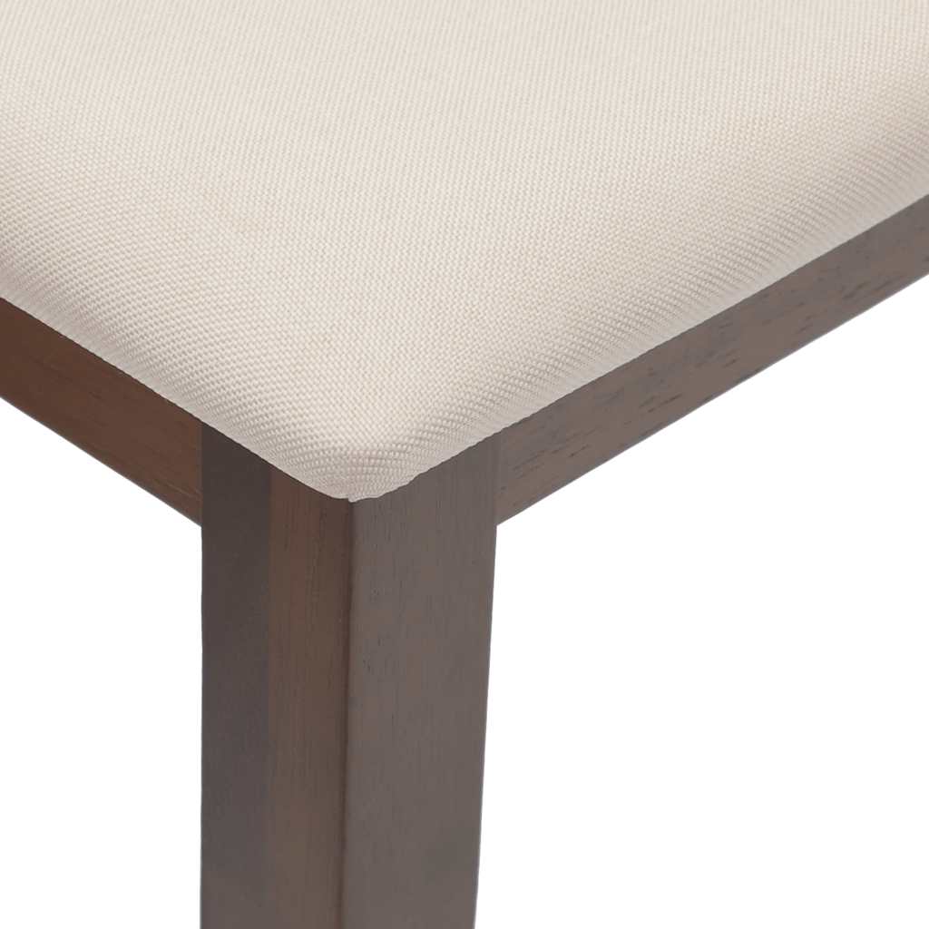 Πάγκος vidaXL 110 cm Καφέ μασίφ ξύλο καουτσούκ