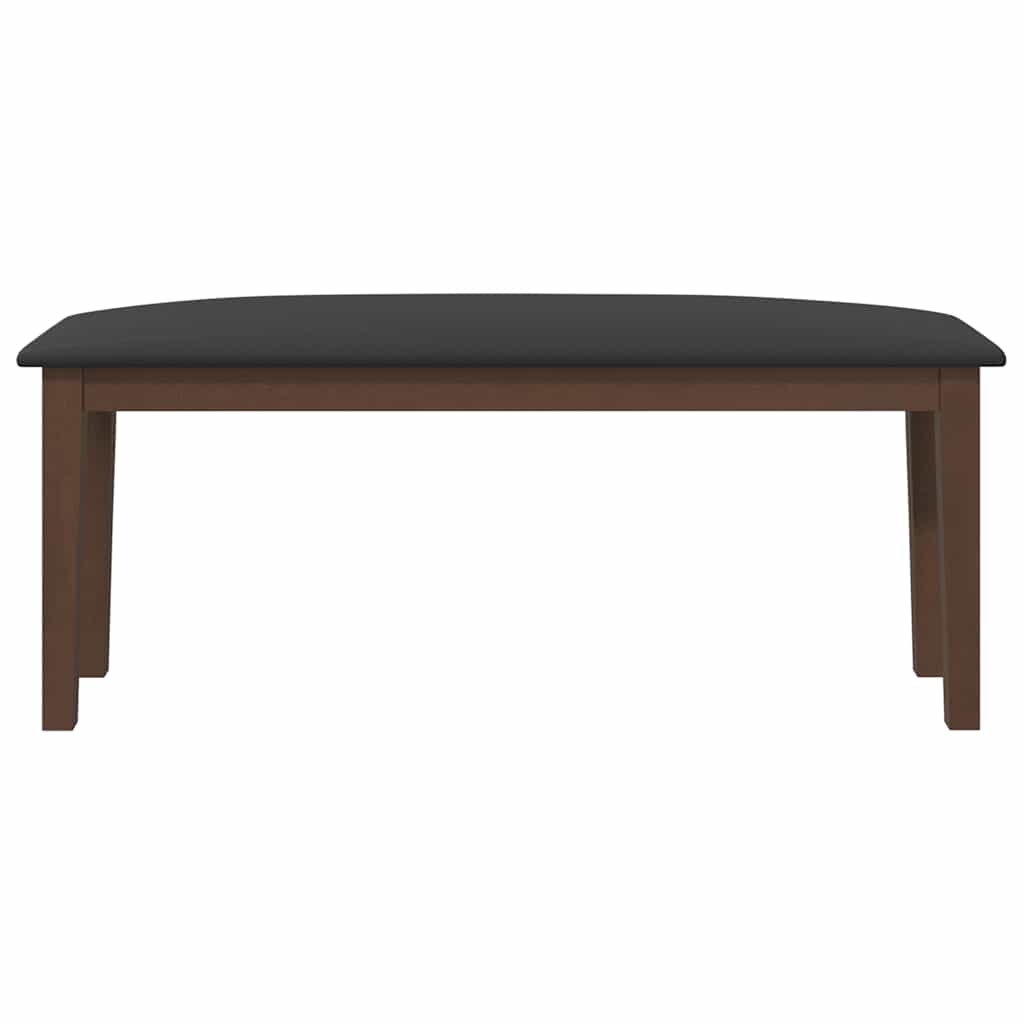 Πάγκος vidaXL 110 cm Καφέ μασίφ ξύλο καουτσούκ