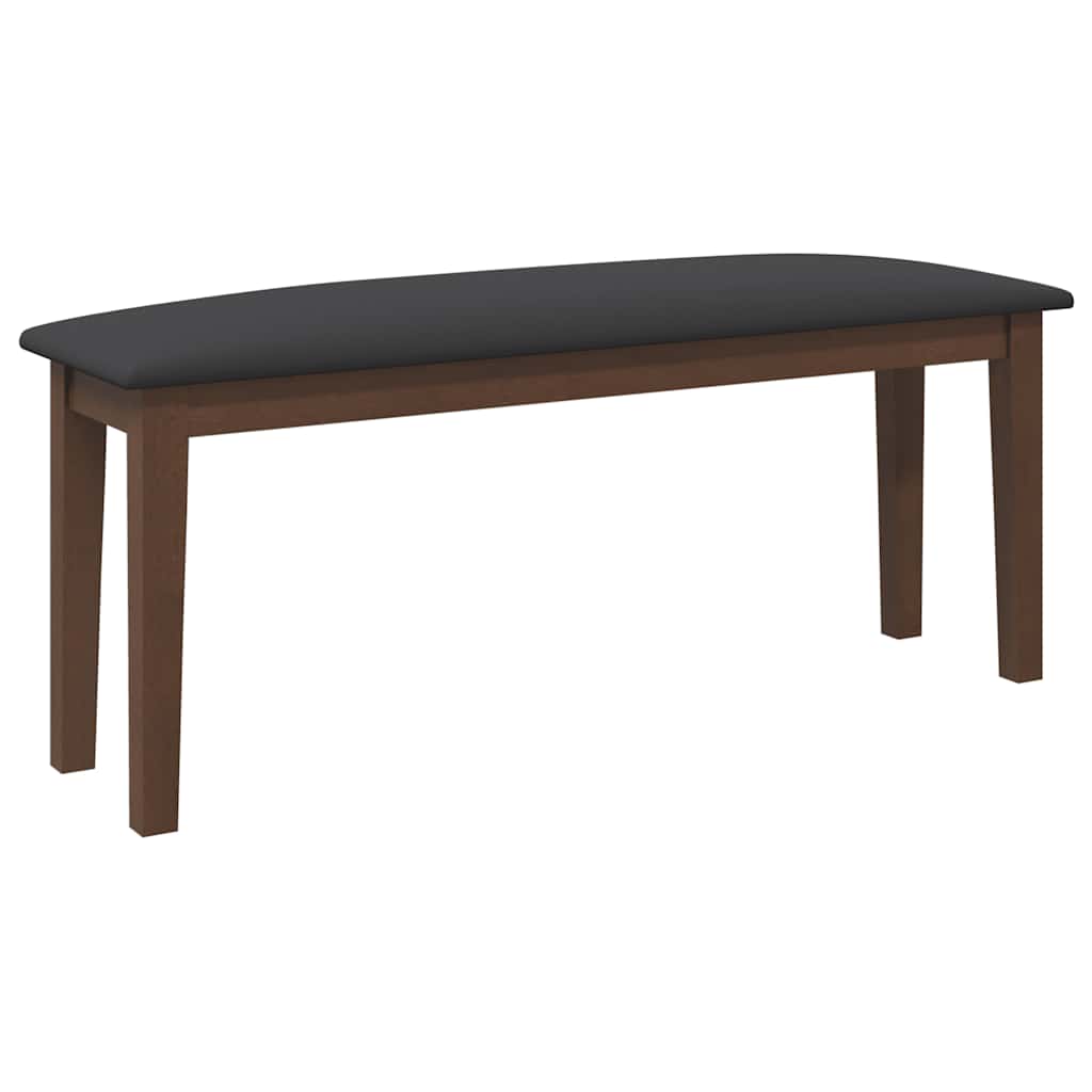 Πάγκος vidaXL 110 cm Καφέ μασίφ ξύλο καουτσούκ